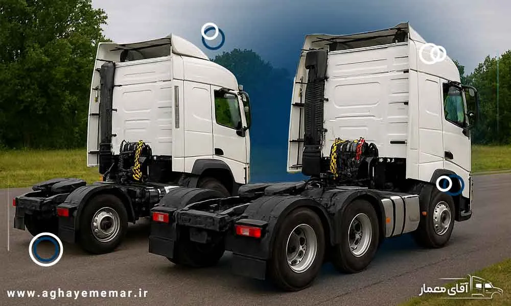 مقایسه کشنده تک محور و دو محور وارداتی از ترکیه